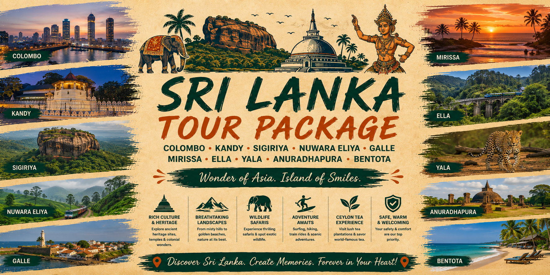 7N8D Sri Lanka Tour Package